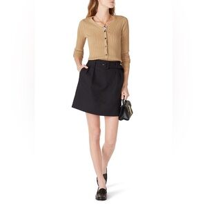 CLUB MONACO dark grey skirt with belt